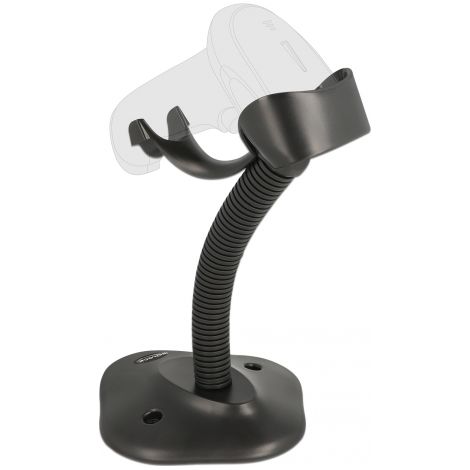 Delock Soporte para escáner de código de barras con soporte flexible negro
