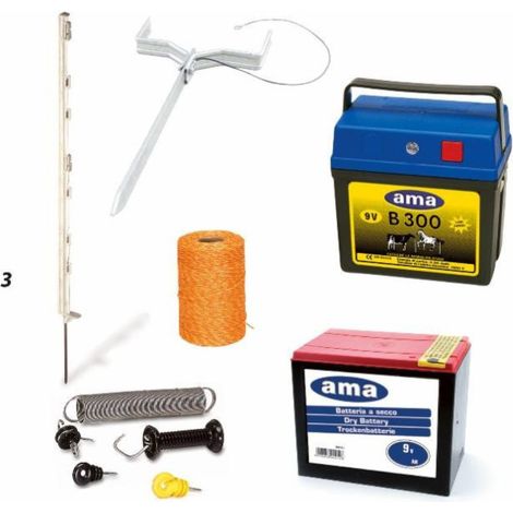 Kit complet clôture électrique AMA 0.3 J 9 V