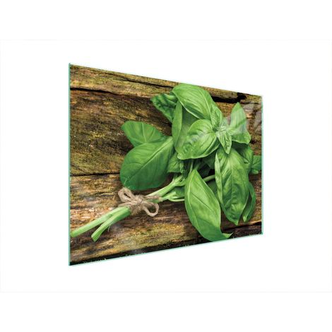Placa protectora de vidrio PARA la estufa 70x52 albahaca (1/5)