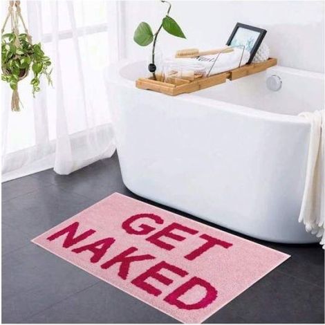 Tapis de salle de bain roses, tapis de sol absorbants, paillassons, décoration d'automne (1/4)