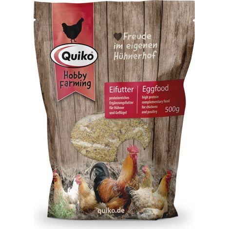 Quiko Hobbyfarming Eifutter für Hühner und Geflügel 500 g (1/3)