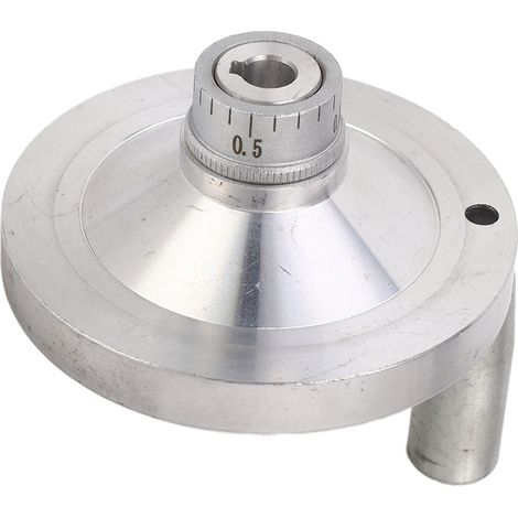 Volant de mini tour avec poignée, alliage d'aluminium de 80 mm, adapté aux mini tours de tailles telles que 210, 816, 220400, 220600 et 220750. (1/5)