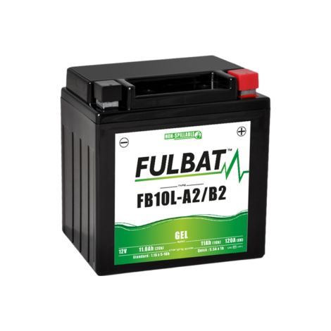 Batterie moto FULBAT FB10L-A2/B2 GEL / YB10L-A2/B2 SLA Etanche 11,6AH 120 AMPS (1/2)