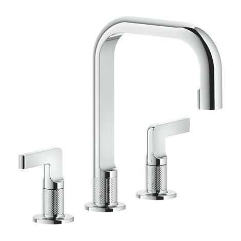 Gessi Inciso- Mélangeur lavabo 3 trous avec bec H=139 mm x 160 mm