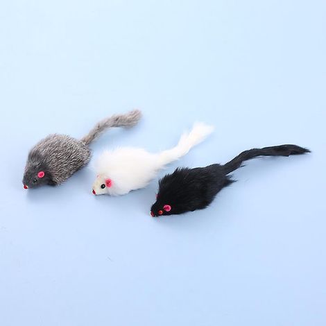 lot De 3 Souris De Jeu Avec Clochette Et Herbe Chat Races Moyenne (1/5)
