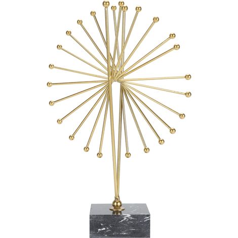 Sculpture abstraite en métal et marbre Design moderne élégant Décoration d'intérieur pour salon bureau entrée (1/5)