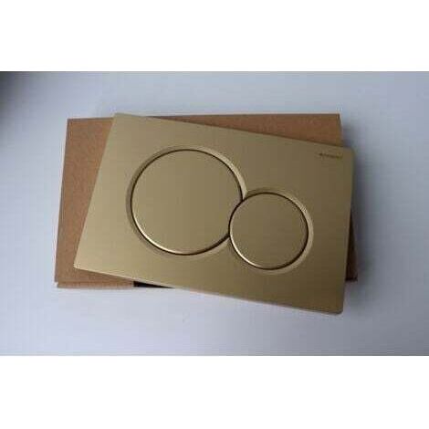 Placa de accionamiento Geberit Sigma01 para doble descarga: Goldstrahl (115.770.BG.5.1) (1/3)