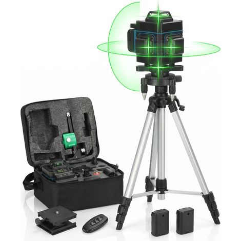 16 lignes Niveau avec Tripod Digital Affichage haute précision 4d Green Self Levelling Until pour carreler 100-240v (1/5)