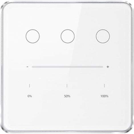 Tuya Zigbee 3 Gangs Variateur de Lumière Tuya/Smart Life APP Télécommande US EU Commutateur Standard Contrôle par Pourcentage (A) (1/5)