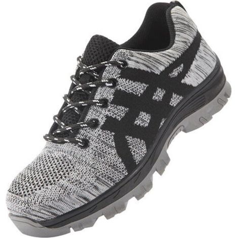 Chaussures de sécurité légères 43 – Embout en acier – Tige respirante en matière synthétique – Semelle caoutchouc résistante à l'usure (1/5)