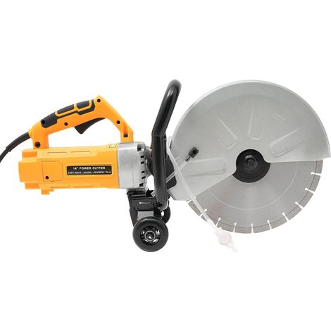 Taglierina elettrica per cemento da 3000 W e 4200 giri/min - Macchina per scanalature senza polvere con lame premium da 350 mm - Per piastrelle, marmo, granito, legno, pietra e cemento (1/5)