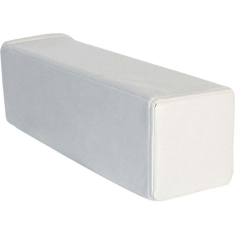 Coussin d'accoudoir de canapé gris-blanc, éponge haute densité, forme rectangulaire douce, support résistant à l'usure, dimensions : 19,69 x 5,91 x 5,91 pouces. (1/5)