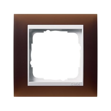 Gira Cornice di copertura 1f Intermedio RW Gira Event Opaco Marrone scuro [0211331], 0211 331
