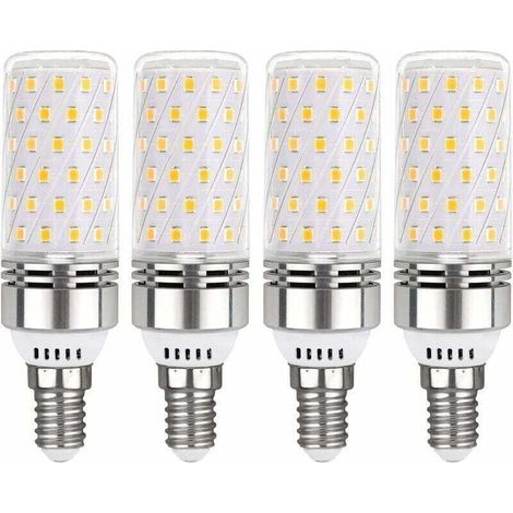 Bardusch-Ampoule E14 LED 12W Blanc Froid 6000K, 1450LM, Équivalent Halogène E14 100W, 360° Lumiere, AC 220V, Ampoule E14 LED pour Éclairage Intérieur, non-dimmable, lot de 4 (1/4)