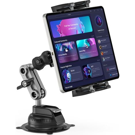 Support à ventouse pour voiture pour téléphones et tablettes - pince multi-angles pour téléphones et tablettes (1/5)