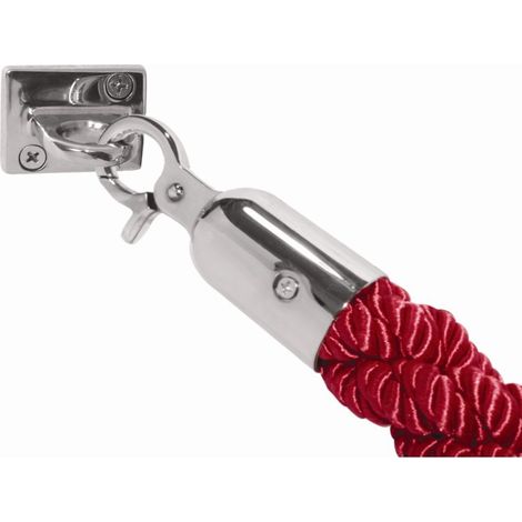 Corde torsadée rouge pour barrière - Bolero