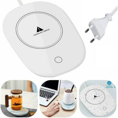 TrAdE Shop Traesio - Scalda Tazza Elettrico Bevande Tè Caffè Latte Portatile Calore Casa Ufficio 220v - (1/5)