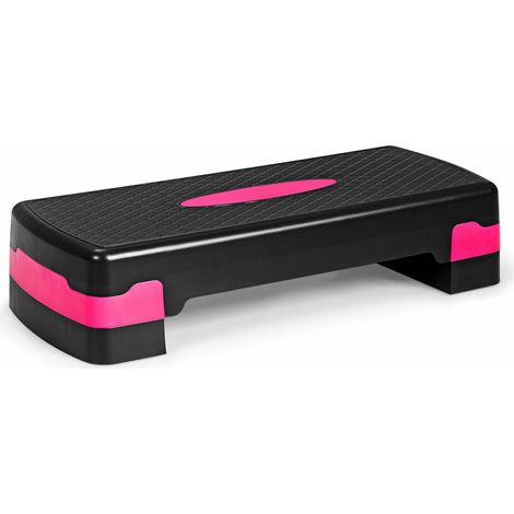 26 Inch Height Adjustable Aerobic Exercise Step Deck with Non-Slip Surface-Black (1/5)