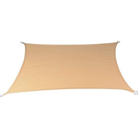 VURAHOME – Rechteckiges Sonnensegel, 3 x 2,5 m, wasserdicht und UV-beständig, cremefarben (1/5)