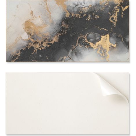 Panel decorativo de vinilo con gr谩ficos para cocina o ba帽o, 100x50 cm, dise帽o abstracto con lunares.