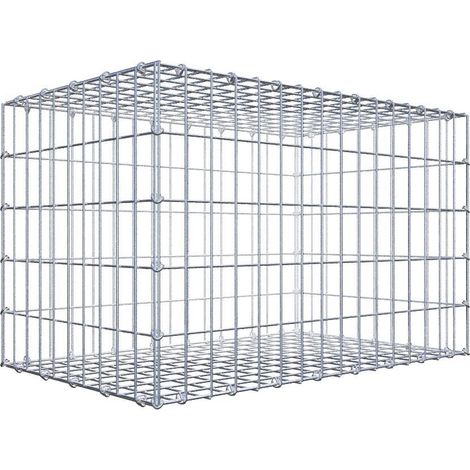 Gabiondeco - Gabion 80 cm x 50 cm x 50 cm (L x H x P). mailles 5 x 10 cm. Fermeture par anneaux en c - Made in Germany (1/5)