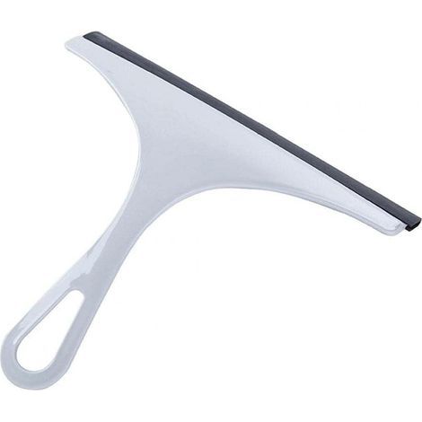 Mango de escobilla de goma multiusos para ventanas de ducha, acero inoxidable, sin marcas, limpiador para puertas de ducha de baño, espejos del hogar, ventanas de automóviles, limpiaparabrisas. (1/4)