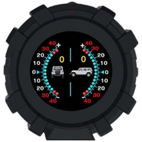 Affichage Tête Haute Voiture HUD LCD Multifonction avec GPS, Inclinomètre Numérique, Mesure d'Angle/Pente/Longitude/Latitude, Vitesse/Altitude/Boussole/Tension en Temps Réel (1/4)