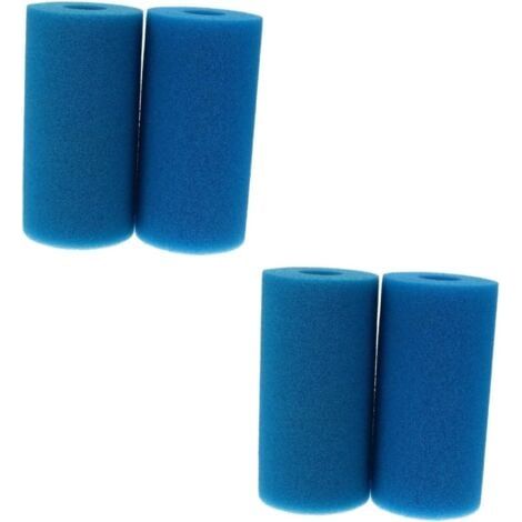 Lot de 4 Éponge Filtrante Type A, Filtre en Mousse pour Spa, Filtre de Piscine en Mousse, Cartouche de Filtre en Mousse, Réutilisables et Lavable, pour Spa, Piscine (1/5)