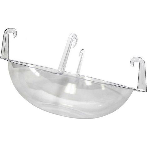 Robuster, durchsichtiger Kunststoff-Pflanztopffuß mit Abflussschale für moderne Hängepflanzgefäße, ideal für Gartenanfänger (1/5)
