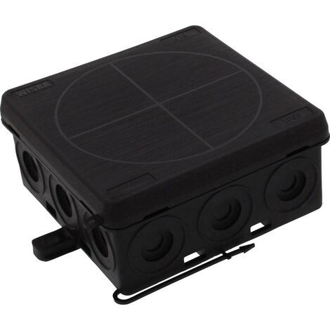 Wiska 10109587 Boîte de dérivation (L x l x H) 86 x 86 x 41 mm noir (RAL 9005) IP55 1 pc(s) (1/3)