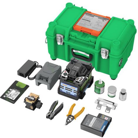 Épisseuse automatique de Fusion de fibres optique Portable pour télécommunications FTTH 100-240V prise ue (1/5)
