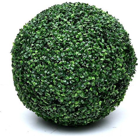 plante Artificielle  Dcoration De Jardin Boule De Buis  Boule D'herbe Milanaise Fonce De 12cm (1/5)