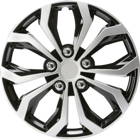 Unitec Radzierblende Daytona 15 Zoll schwarz/silber Radkappen Radblende (1/3)
