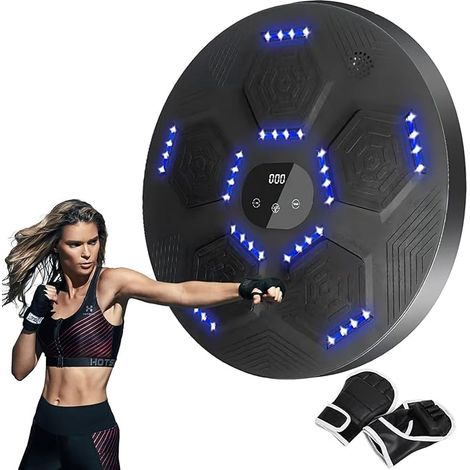 Elektronische Musik Boxmaschine, Bluetooth Boxing Machine, Musik-Box-Ziel-Workout-Maschine, Musik elektronische Boxen Wall Target Boxing Machine, Smart Musik Boxmaschine mit Boxhandschuhen