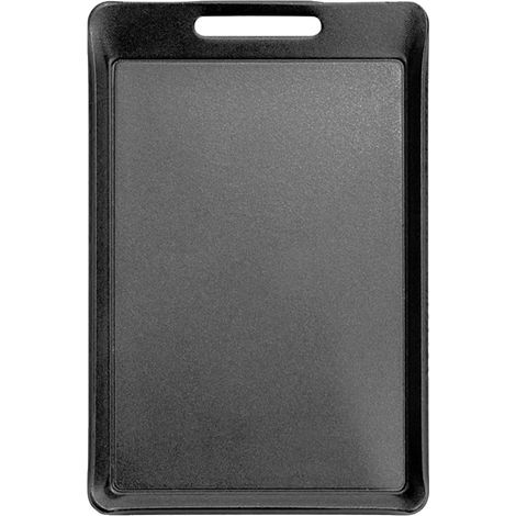 Plaque À Griller - Fonte - Pour Barbecue Four Et Poêle - 13 x 8,5 x 0,5 cm - Noir - 1 Pièce