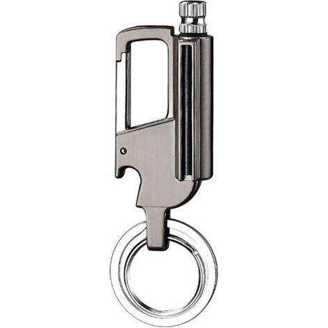 Allumettes Permanentes en Métal,étanches, Silex Allume feu Ouvre-Bouteille Porte-clés de Voiture Briquet Remplissable au Kérosène de Plein air Matériel de Sauvetage d'urgence (1/5)