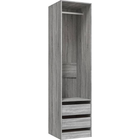 Meubles de Rangement，Armoire avec tiroirs Sonoma gris 50x50x200 cm Bois d'ingénierie CFW842896 (1/5)
