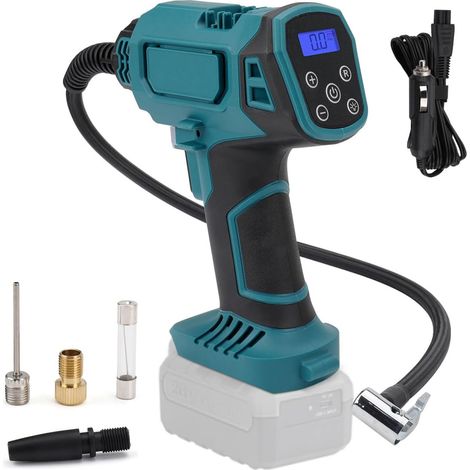 Pompa ad aria per auto da 120 PSI, con display digitale, multifunzionale, senza fili, portatile, per pneumatici BL1820, BL1830, BL1840, BL1850 e BL1860. (1/5)