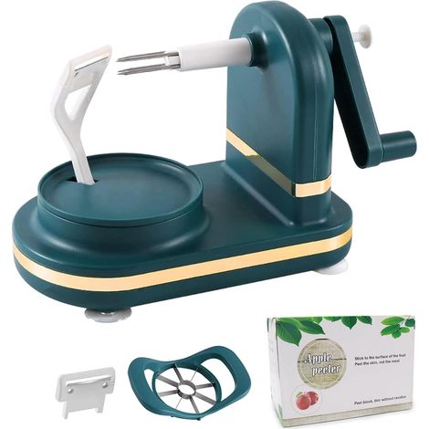 Pelador de frutas multifuncional, pelador rápido, pelador manual, pelador de patatas, pelador de verduras y frutas, pelador multifuncional, herramienta de cocina (1/5)