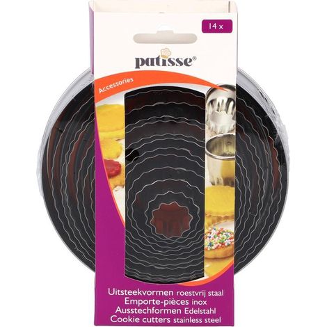 lot de 14 Emporte-pièces cannelé inox - Emga (1/5)