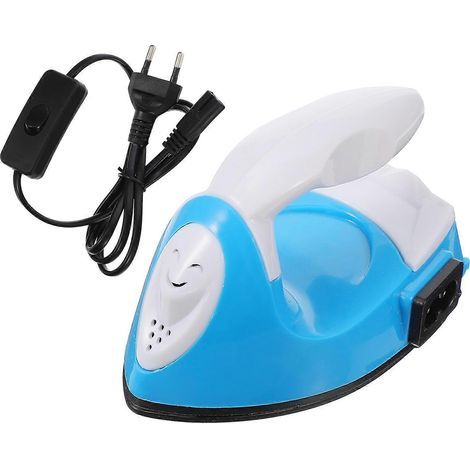 Tragbare Transferpresse, Mini-Bügeleisen für DIY-Projekte, EU-Stecker 220 V – 10,00 x 6,50 x 5,80 cm – Blau (1/3)