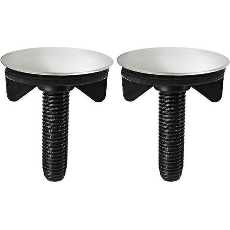 Lot de 2 cache-trou de robinet de cuisine en acier inoxydable, bouchon de trou de robinet d'évier