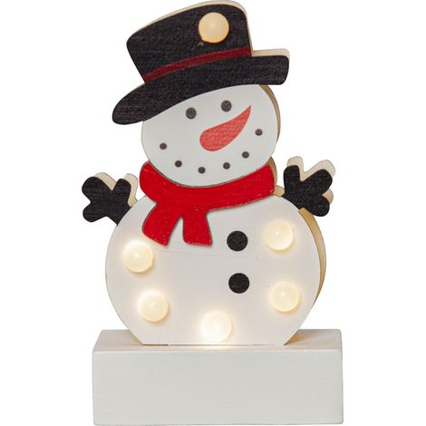 Star Trading Lampe LED décorative Bonhomme de neige 'Freddy', à piles, multicolore (1/5)
