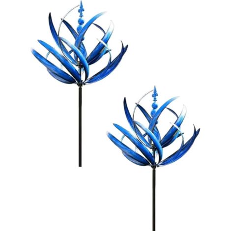 Molinillos de viento para molinos de viento de jardín para jardín, molinillo de viento, decoración de césped, molinillo de viento de jardín, molinillo de viento de metal, spinner de escultura de (1/5)