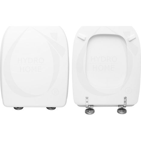 Copriwater Selecta Hatria legno rivestito in resina poliestere bianco (1/4)