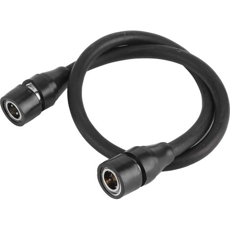 Tuyau de gonflage de 60 cm (23,6 po) pour pompe à air à double extrémité, raccord rapide femelle, résistant à la haute pression (1/5)