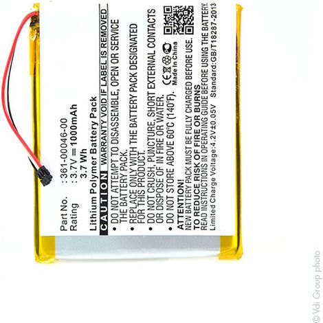 NX - Batterie GPS 3.7V 1000mAh - 361-00046-00 (1/5)