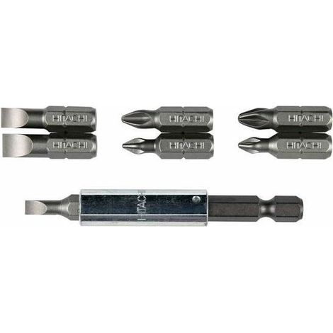 Hikoki utensili 752397 - Set punte phillips+pozidriv+gleuf 25mm(7u)