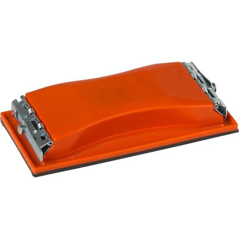 Bloc de ponçage Mega plastique clips caoutchouc 21x10.5 cm