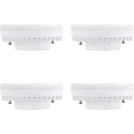 GX53 LED Bulb 9W Neutral White 4000K, 900LM, 120°, GX53 15W-18W CFL Equivalent, Non-Dimmable, Neutral GX53 LED Recessed Spotlight for Kitchen Cabinet Ceiling Light, Set of 4 [Energy Class A] (1/5)